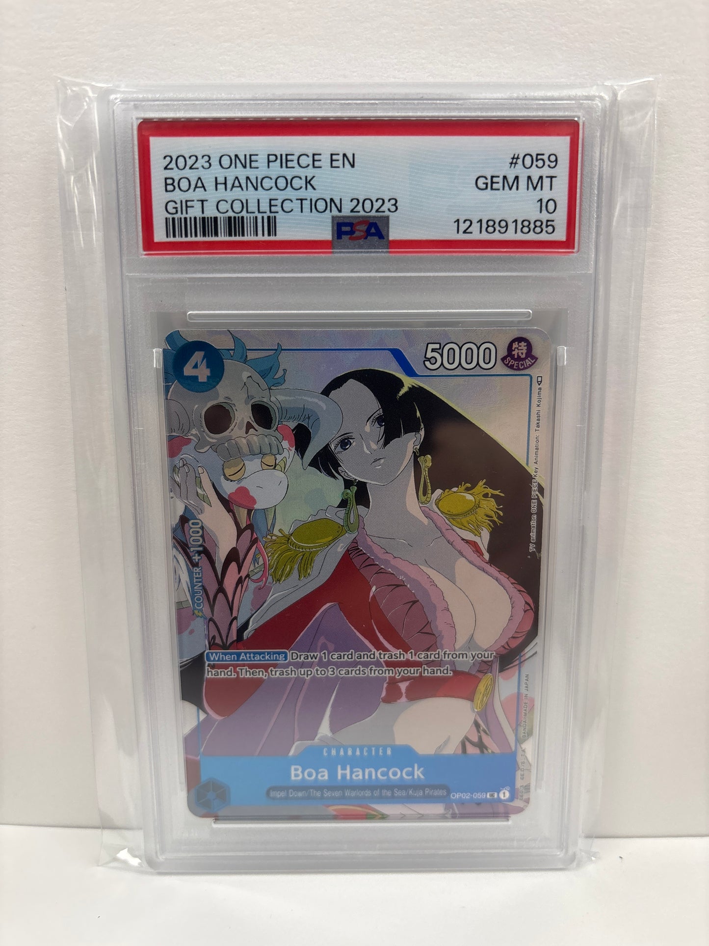 One Piece Card Game Boa Hancock OP02-059 PSA 10
