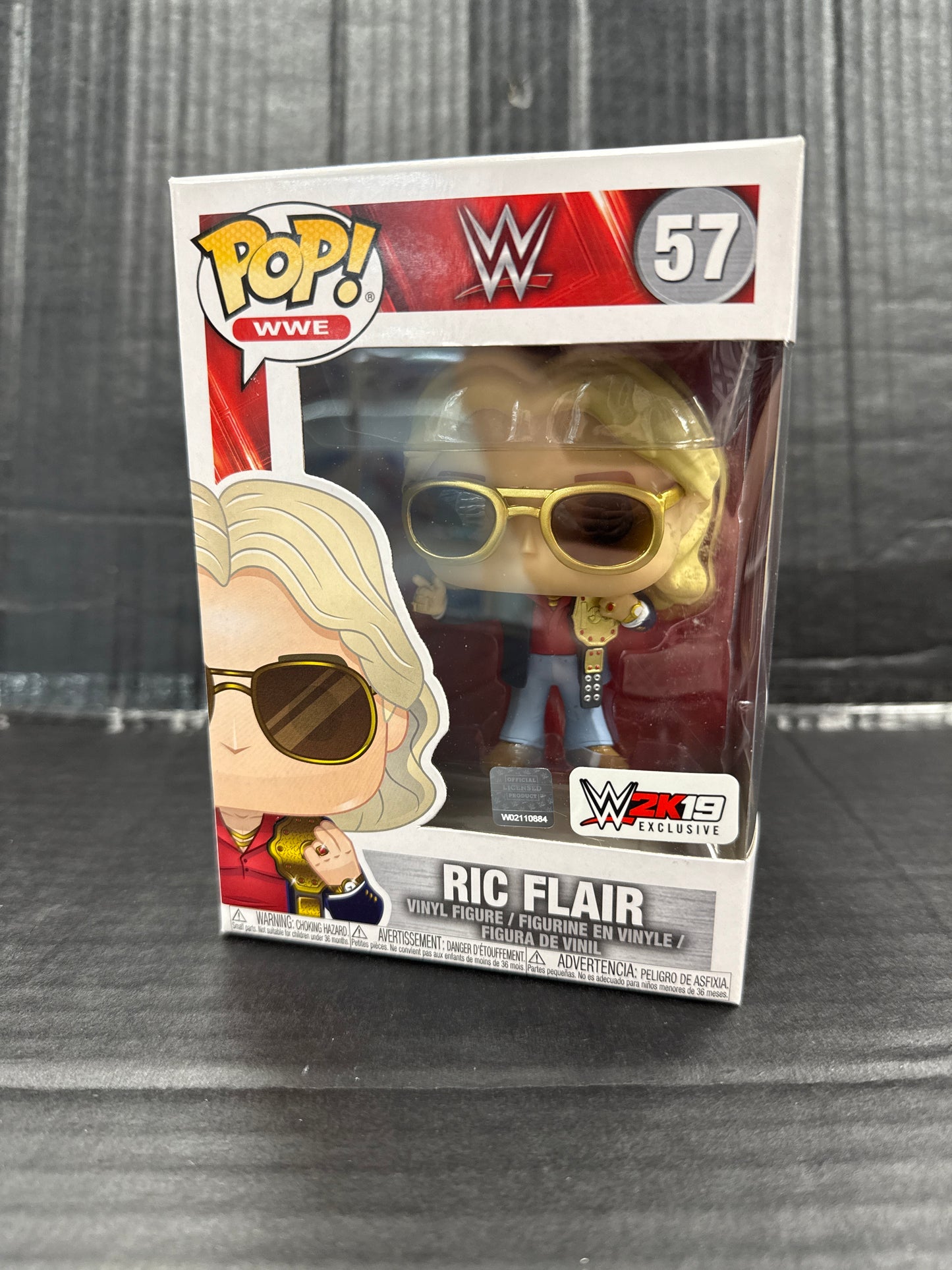 Funko Pop! WWE Ric Flair 57 WWE2K19 Exclusive (Grade B+)
