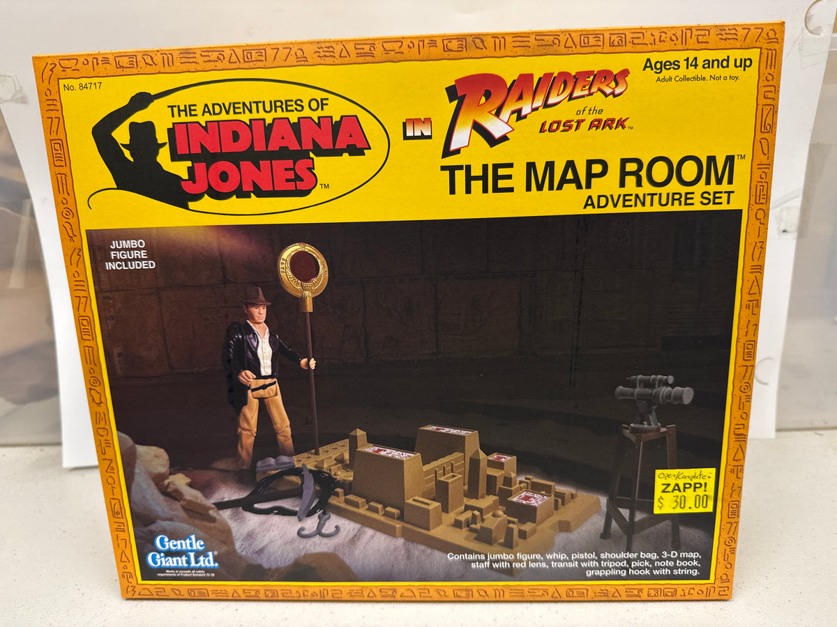 Indiana Jones The Map Room Adventure Set with Jumbo Figure (Open Box/Complete)