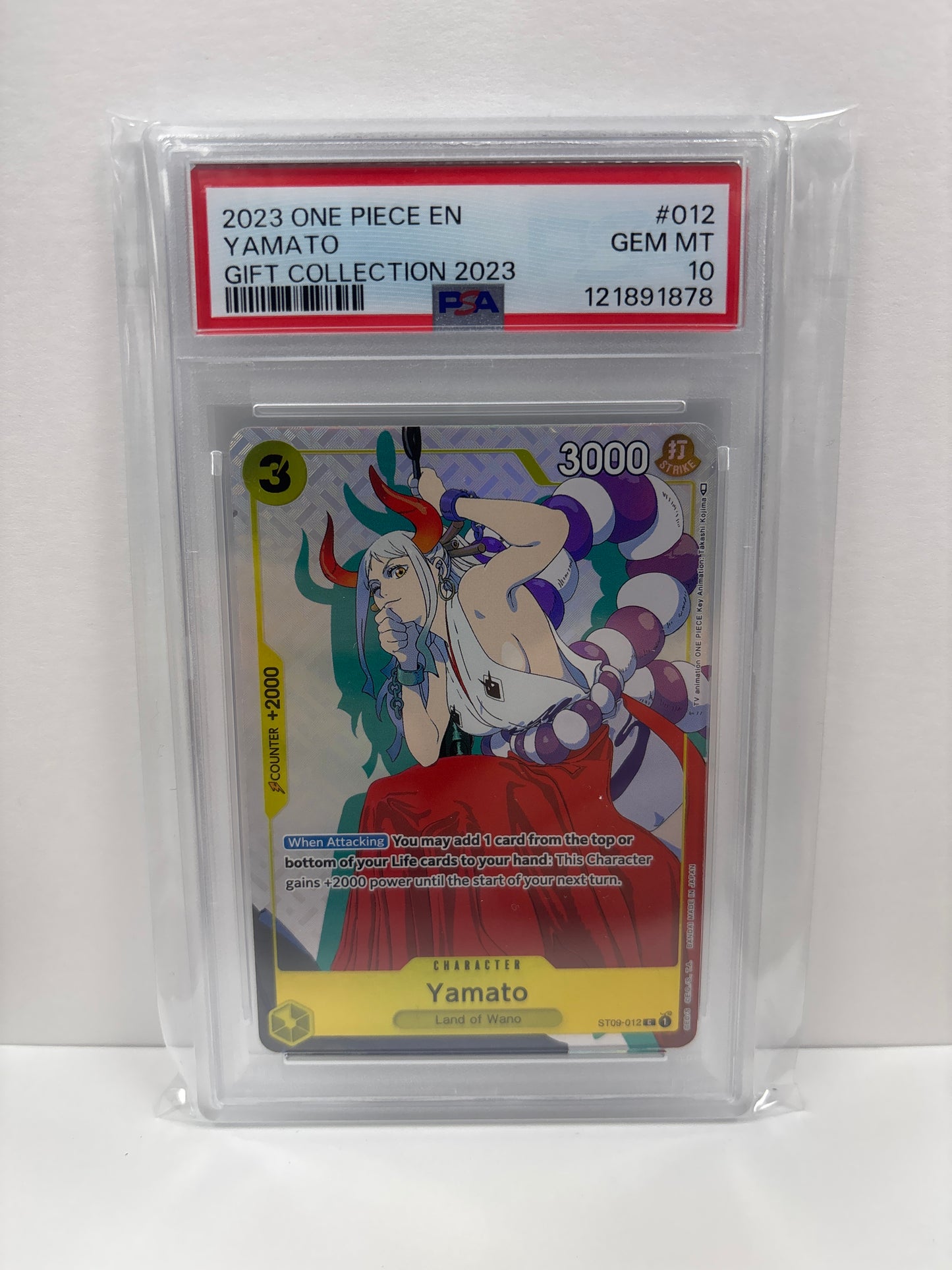 One Piece Card Game Yamato ST09-012 PSA 10