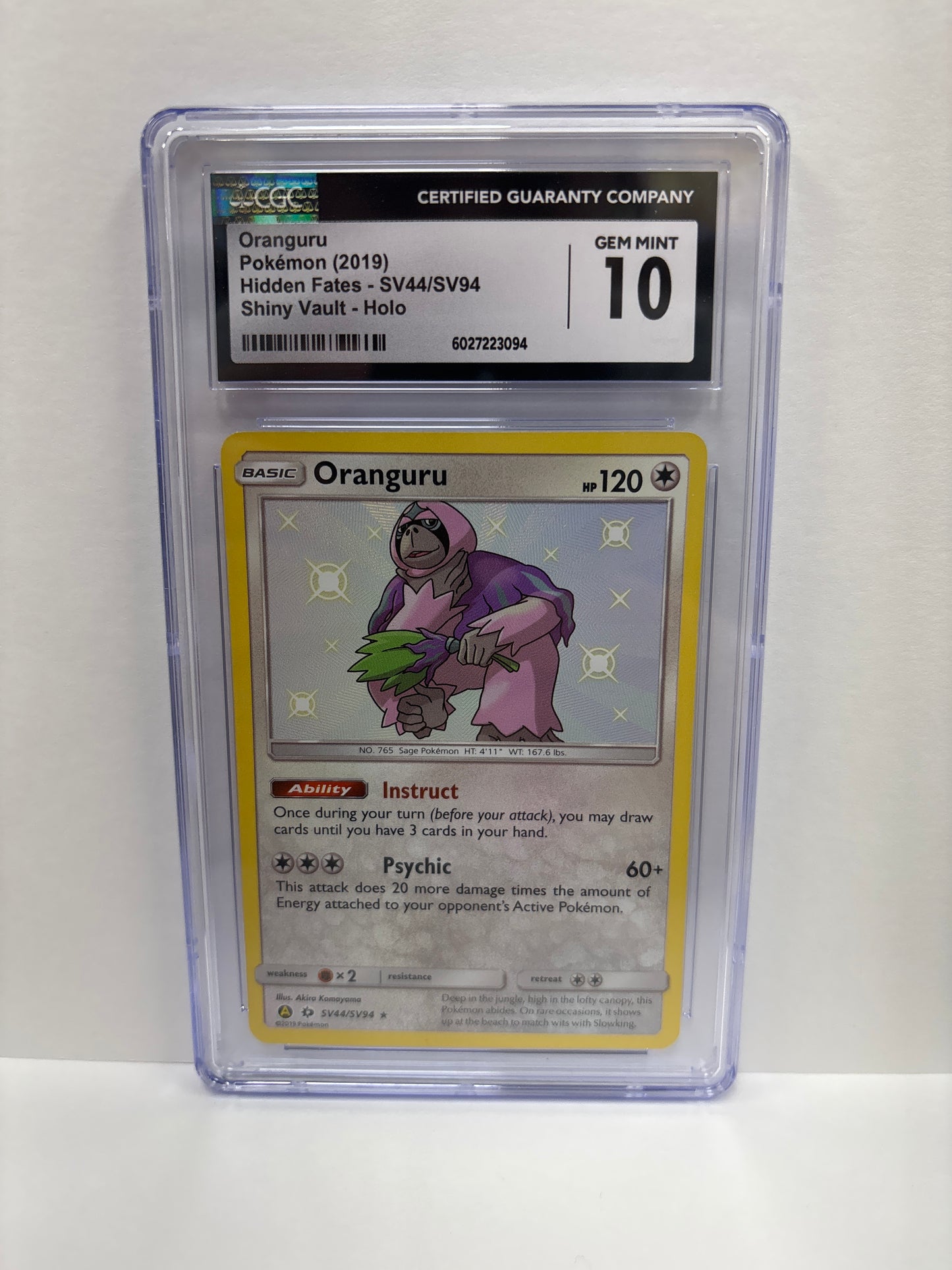 Pokemon Oranguru SV44/SV94 CGC 10
