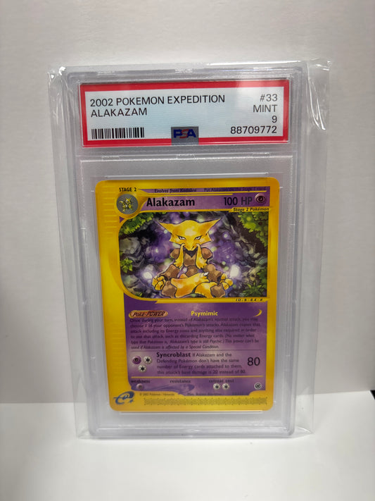 Pokemon Alakazam 33/165 (2002) PSA 9