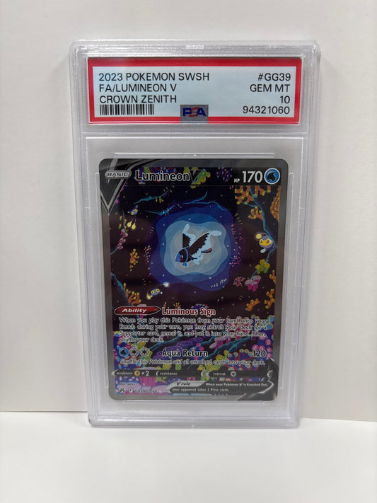 Pokemon Lumineon V GG39/GG70 PSA 10