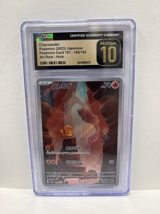 Pokemon Japanese Charmander 168/165 CGC Pristine 10