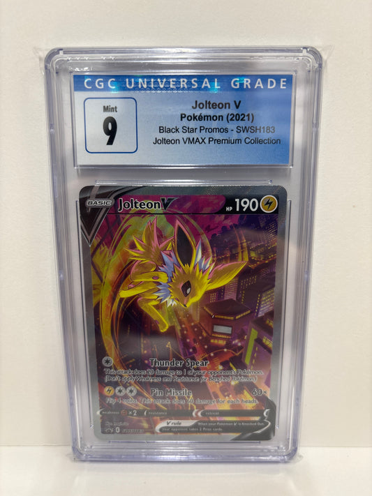 Pokemon Jolteon V SWSH183 CGC 9