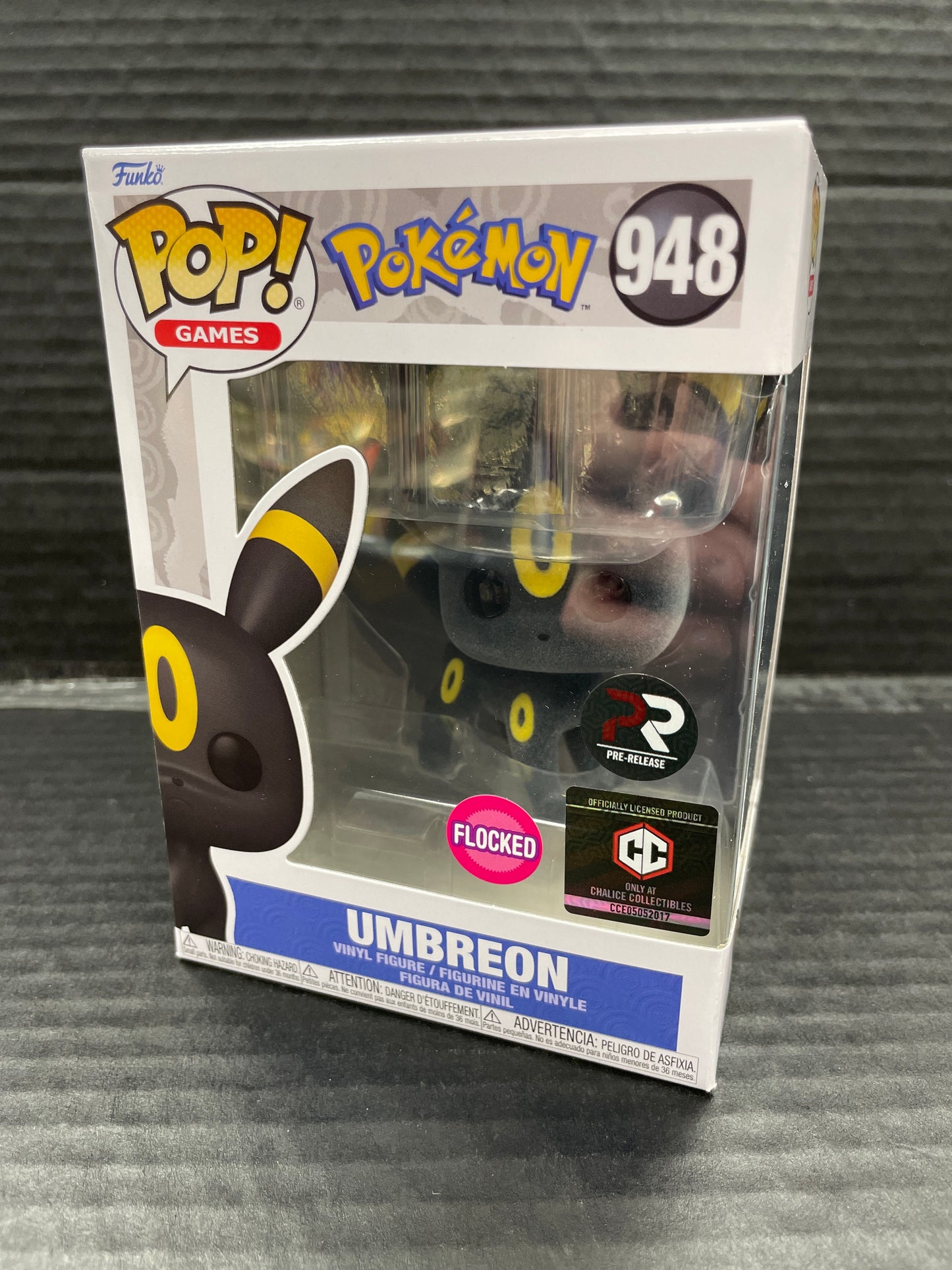 Funko Pop! Pokemon Umbreon 947 Flocked Chalice Collectibles Exclusive (Grade A)