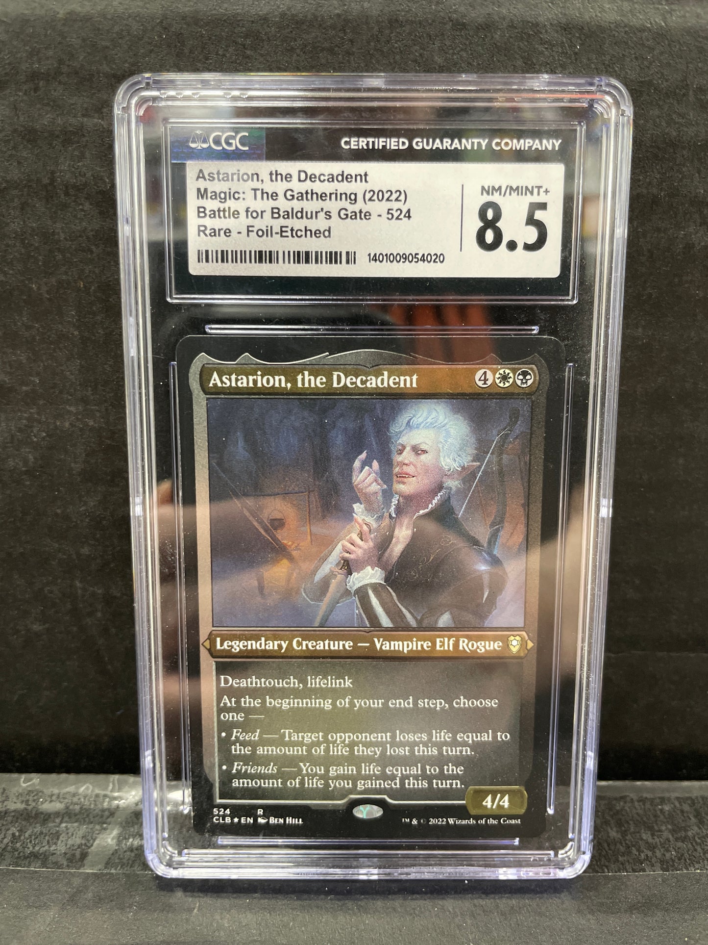 Magic the Gathering Astarion, the Decadent 524 Rare Foil Etched CGC 8.5