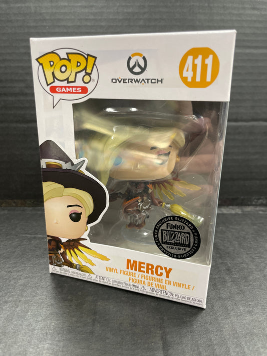 Funko Pop! Overwatch Mercy 411 Blizzard Exclusive (Grade A-)