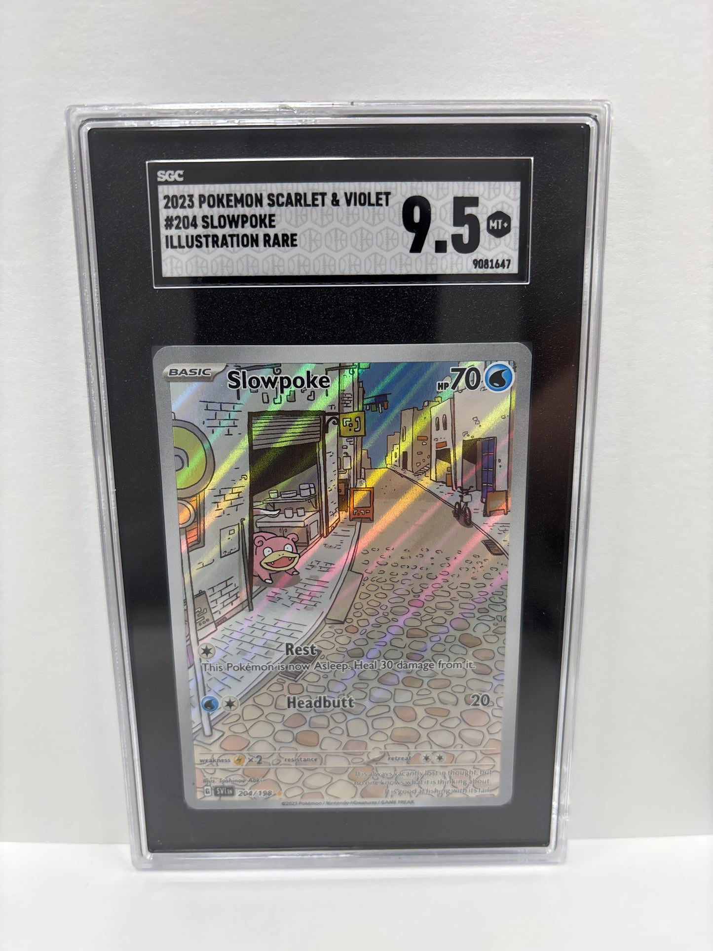 Pokemon Slowpoke 204/198 SGC 9.5