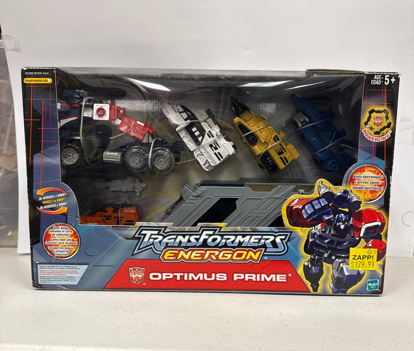 Transformers Energon Optimus Prime Powerlinx 2003 (Box Damage)