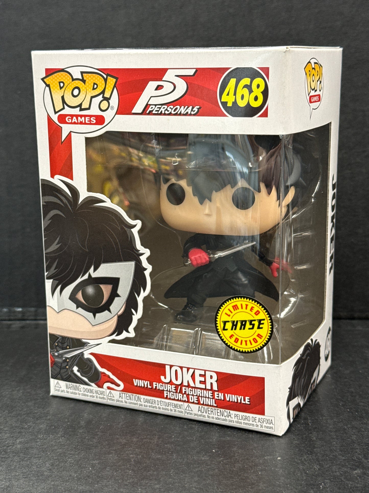 Funko Pop! Persona 5 Joker 468 Chase (Grade A-)