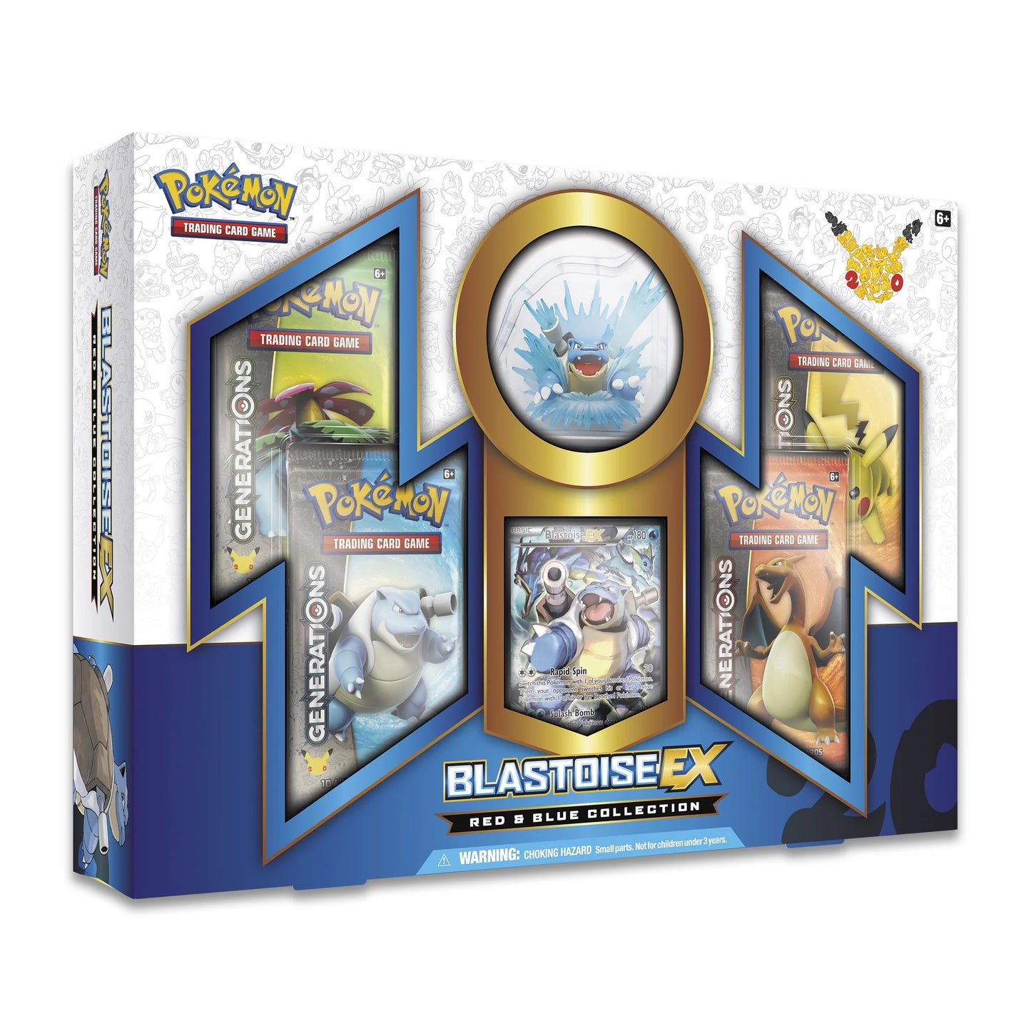 Pokemon Blastoise EX Red & Blue Collection Box