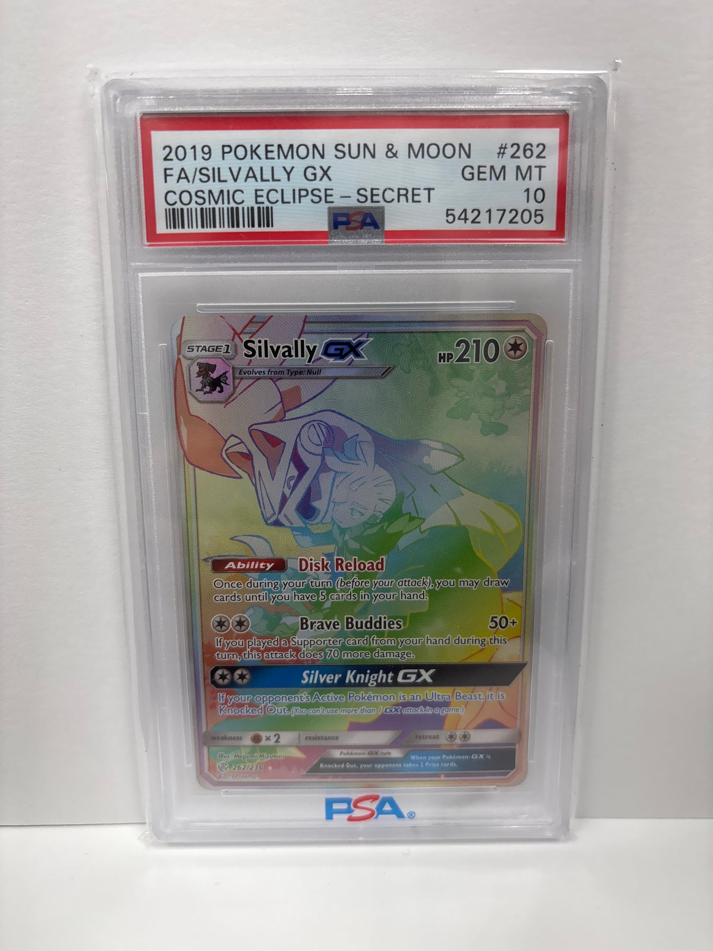 Pokemon Silvally GX 262/236 PSA 10