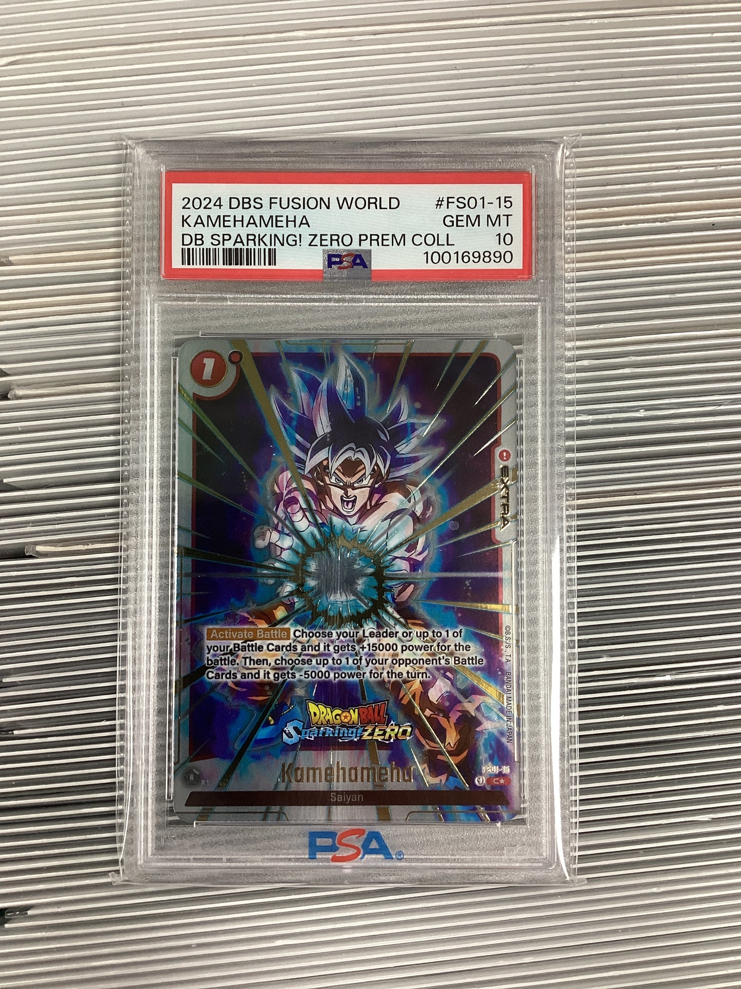Dragon Ball Super Fusion World Kamehameha FS01-15 PSA 10