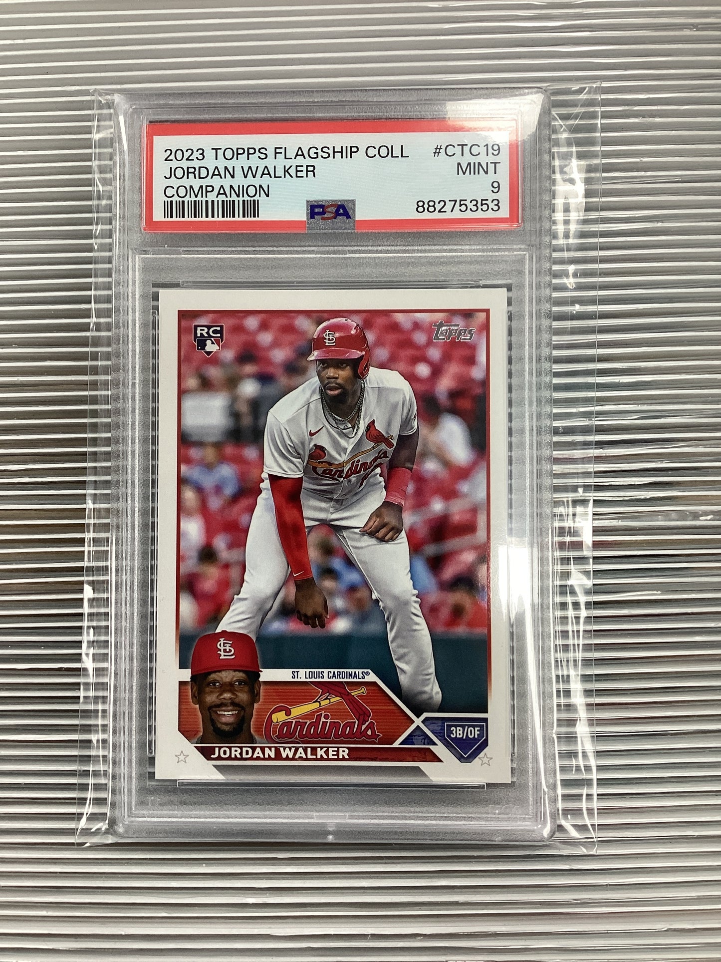 2023 TOPPS Flagship Jordan Walker CTC-19 Companion PSA 9
