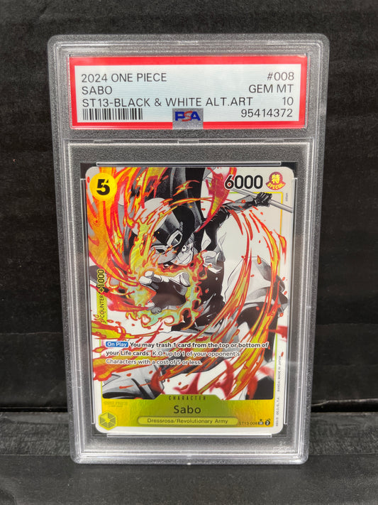 One Piece TCG Sabo AA ST13-008 PSA 10