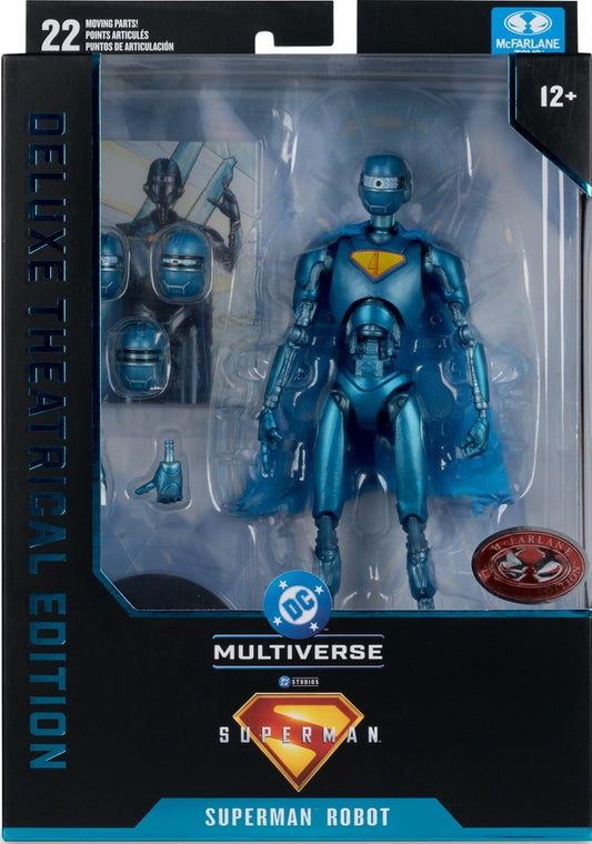 DC Multiverse Deluxe Theatrical Edition Superman Robot Red Platinum Edition