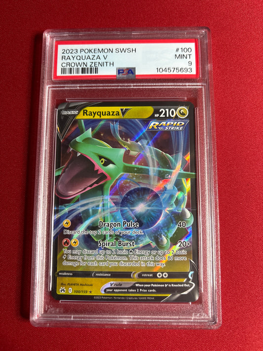 Pokemon Rayquaza V 100/159 PSA 9