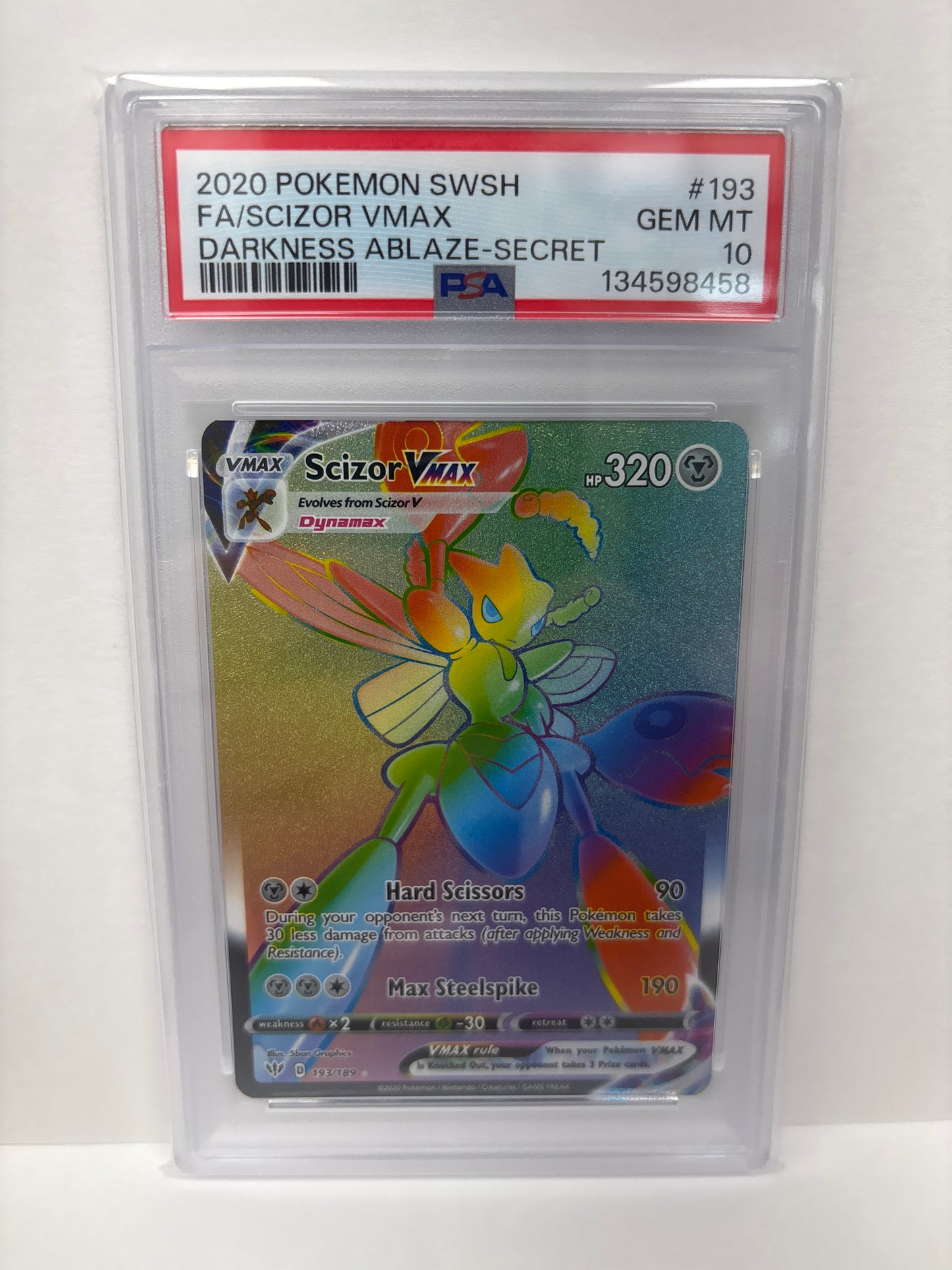 Pokemon Scizor VMAX 193/189 PSA 10