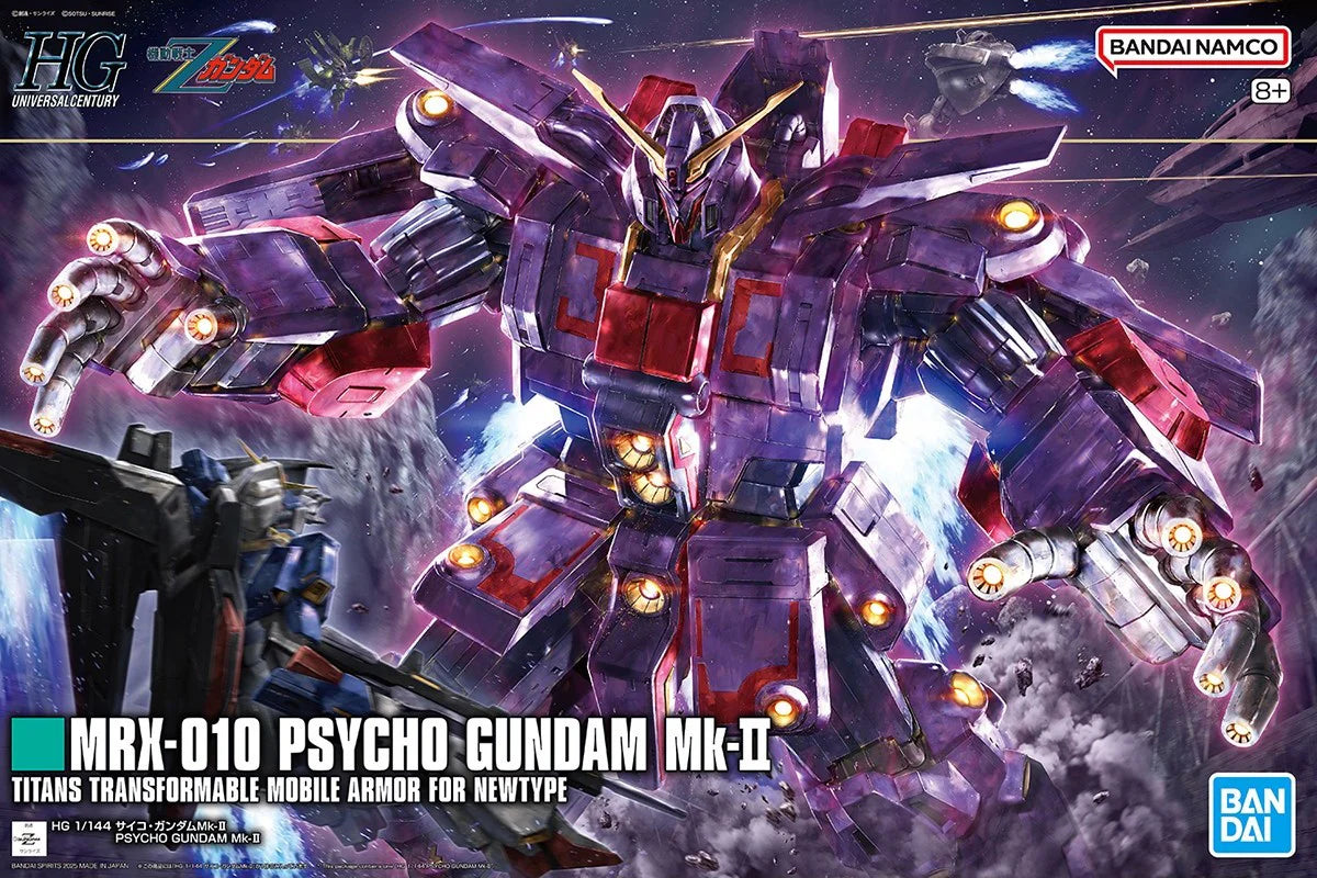 Bandai Mobile Suit Z Gundam - #261 Psycho Gundam Mk-II HG 1/144 Model
