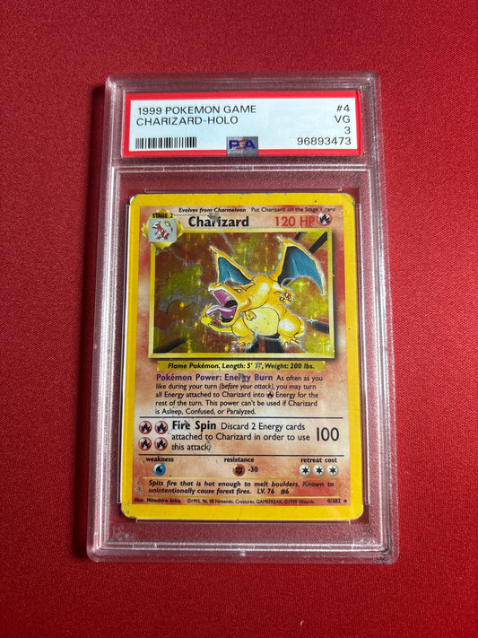 Pokemon Charizard 4/102 (1999) PSA 3