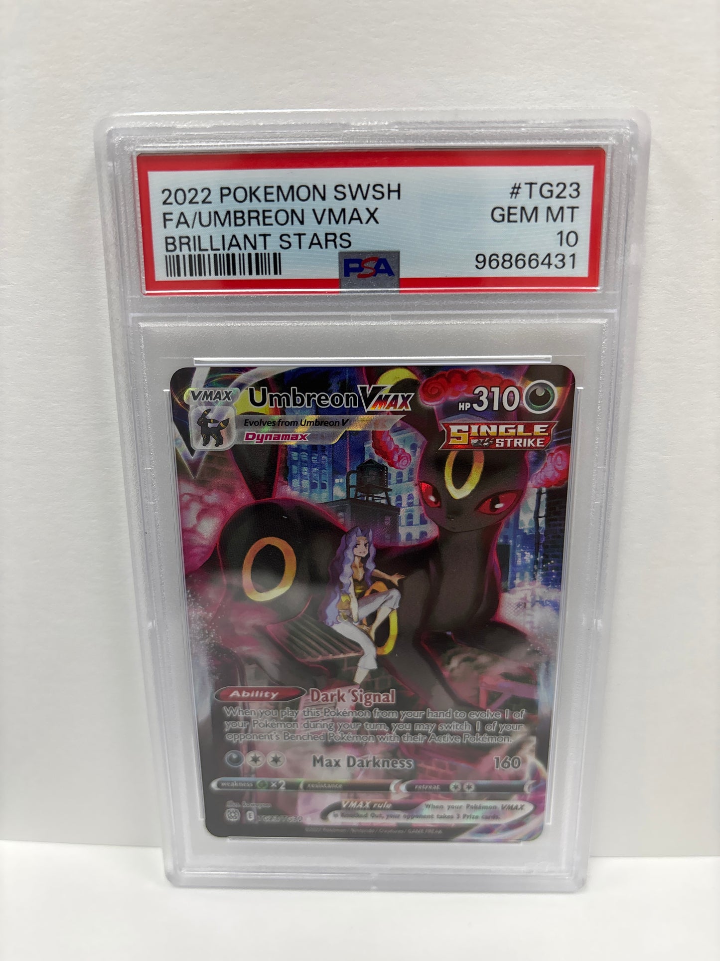Pokemon Umbreon VMAX TG23/TG30 PSA 10