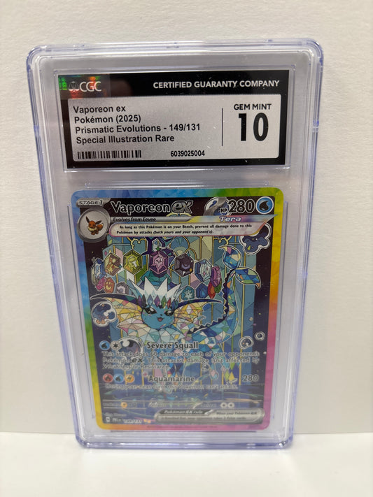 Pokemon Vaporeon ex 149/131 CGC 10