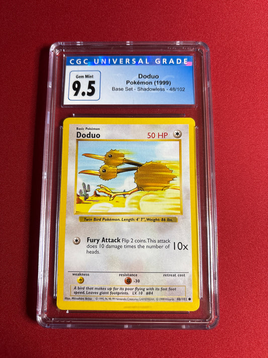 Pokemon Doduo 48/102 Shadowless (1999) CGC 9.5 (Old Label)