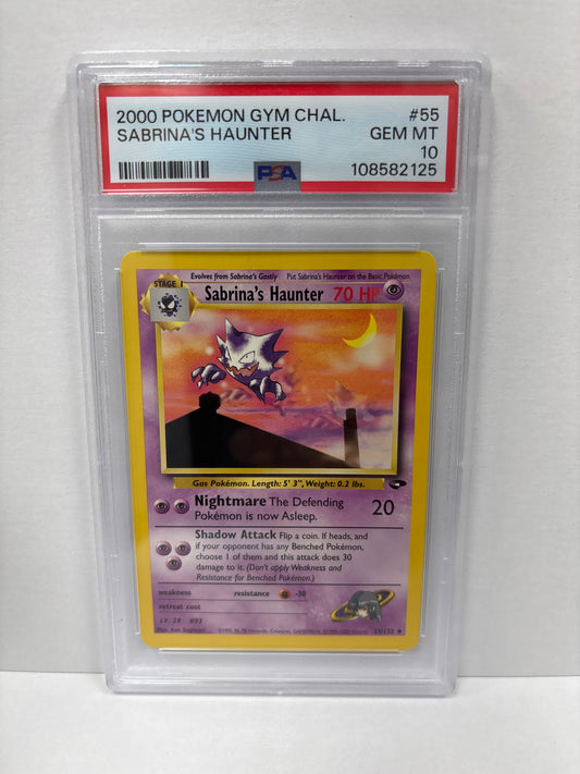 Pokemon Sabrina’s Haunter 55/132 PSA 10