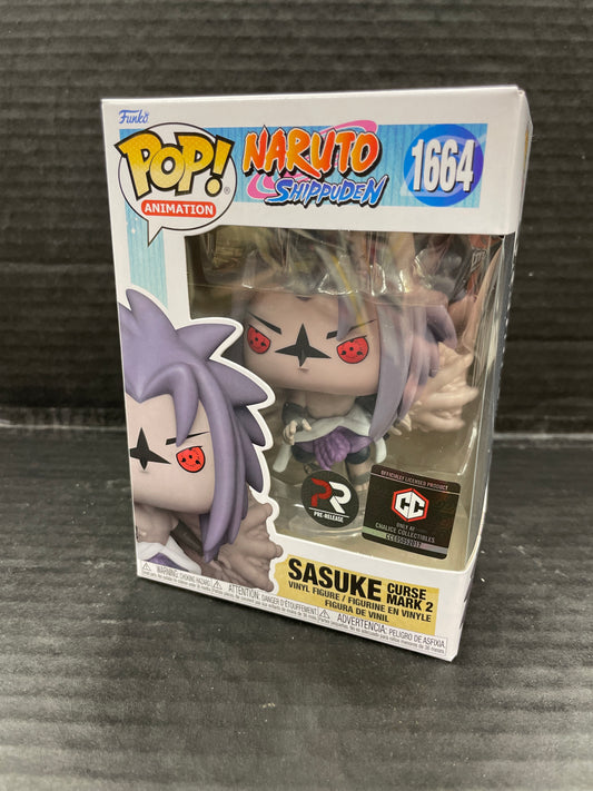 Funko Pop! Naruto Shippuden Sasuke Curse Mark 2 1664 Chalice Collectibles Exclusive (Grade A)