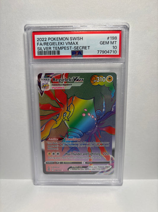 Pokemon Regieleki VMAX 198/195 PSA 10