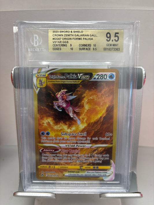 Pokemon Origin Forme Palkia VSTAR GG67/GG70 Beckett 9.6