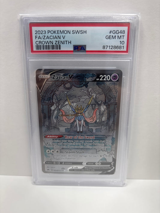 Pokemon Zacian V GG48/GG70 PSA 10