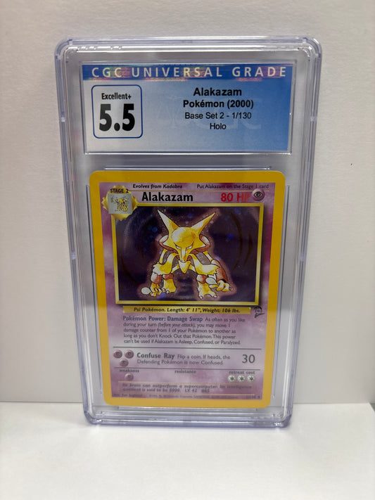 Pokemon Alakazam 1/130 (2000) CGC 5.5