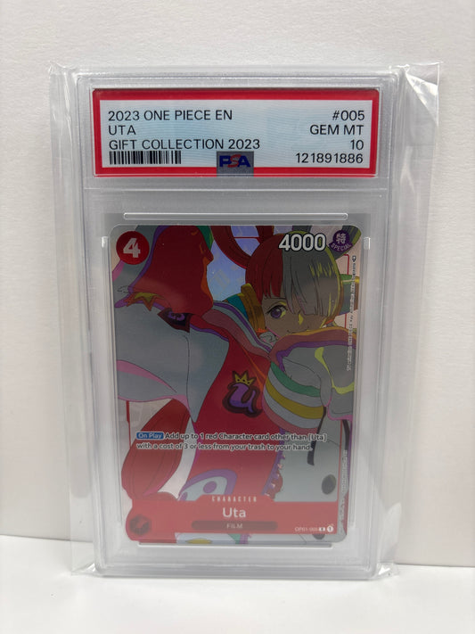 One Piece Card Game Uta OP01-005 PSA 10