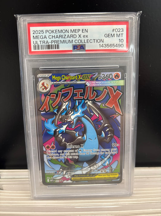 Pokemon Mega Charizard X ex 023 PSA 10