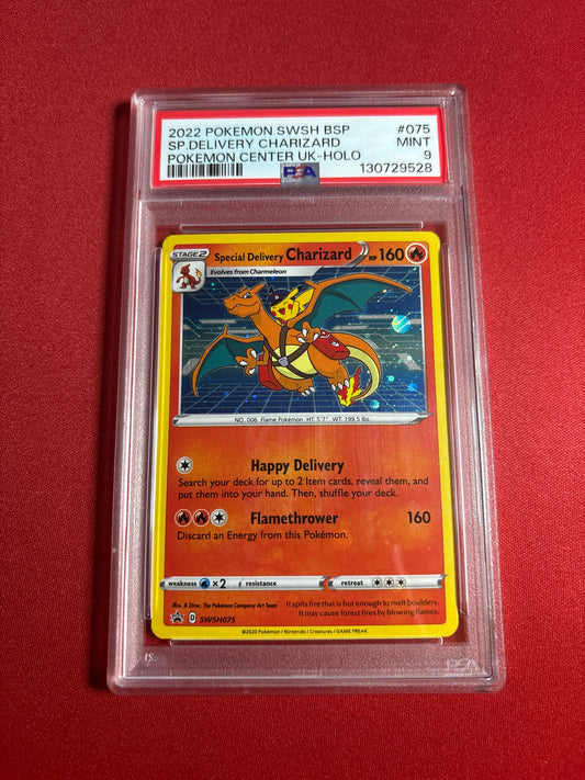 Pokemon Special Delivery Charizard SWSH075 PSA 9