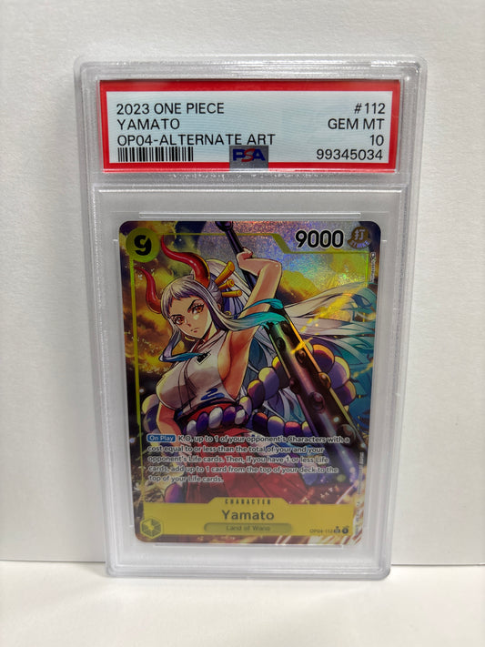 One Piece TCG Yamato OP04-112 PSA 10