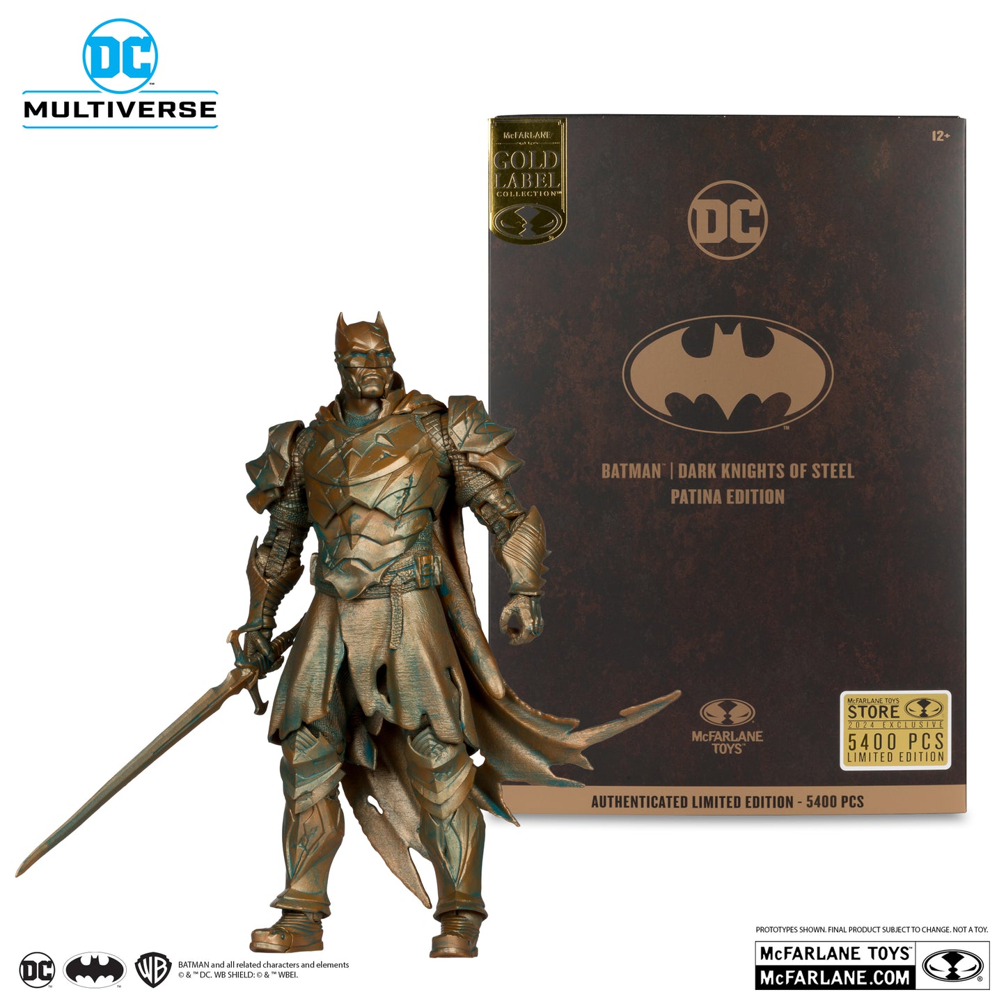 DC Multiverse Batman Dark Knights of Steel Patina Edition Gold Label