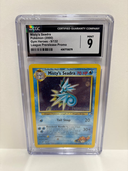 Pokemon Misty’s Seadra 9/132 PreRelease (2000) CGC 9