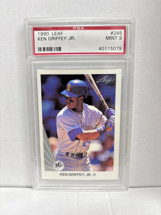 1990 Leaf Ken Griffey Jr. #245 PSA 9 (Old Slab)