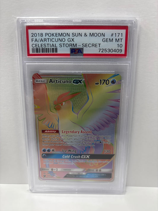 Pokemon Articuno GX 171/168 PSA 10