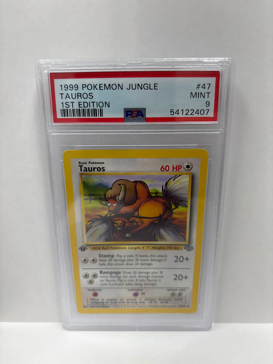 Pokemon Tauros 47/64 1st Edition (1999) PSA 9