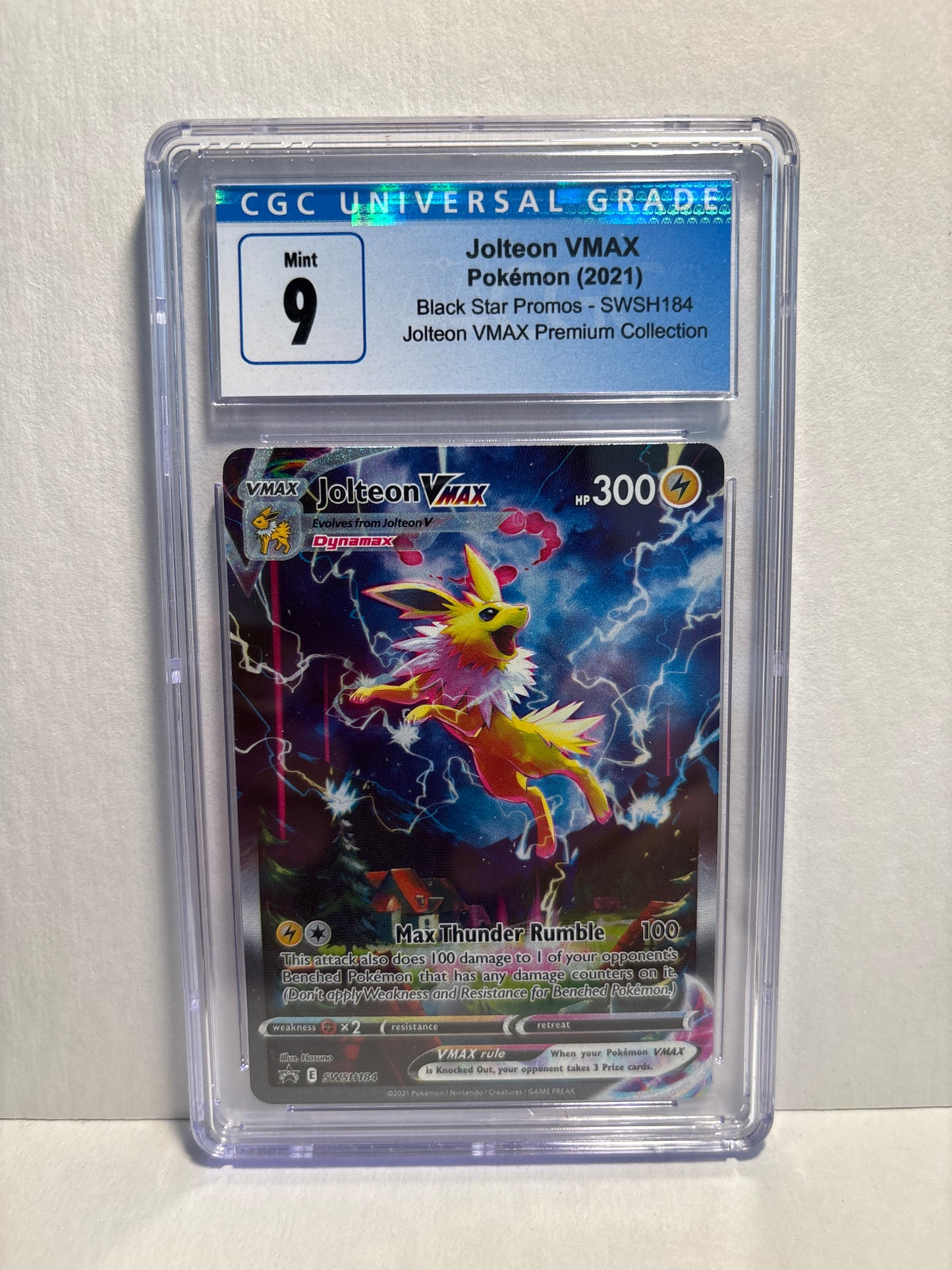Pokemon Jolteon VMAX SWSH184 CGC 9