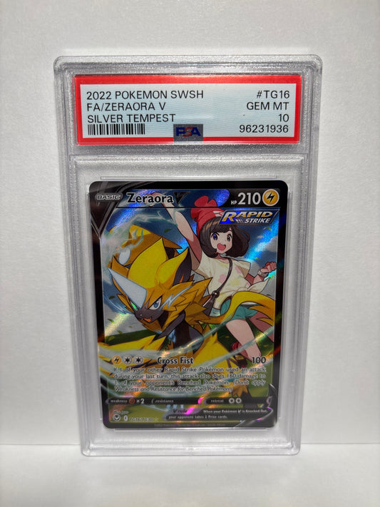 Pokemon Zeraora V TG16/TG30 PSA 10