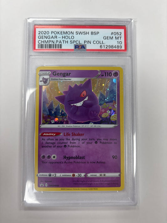 Pokemon Gengar SWSH052 PSA 10