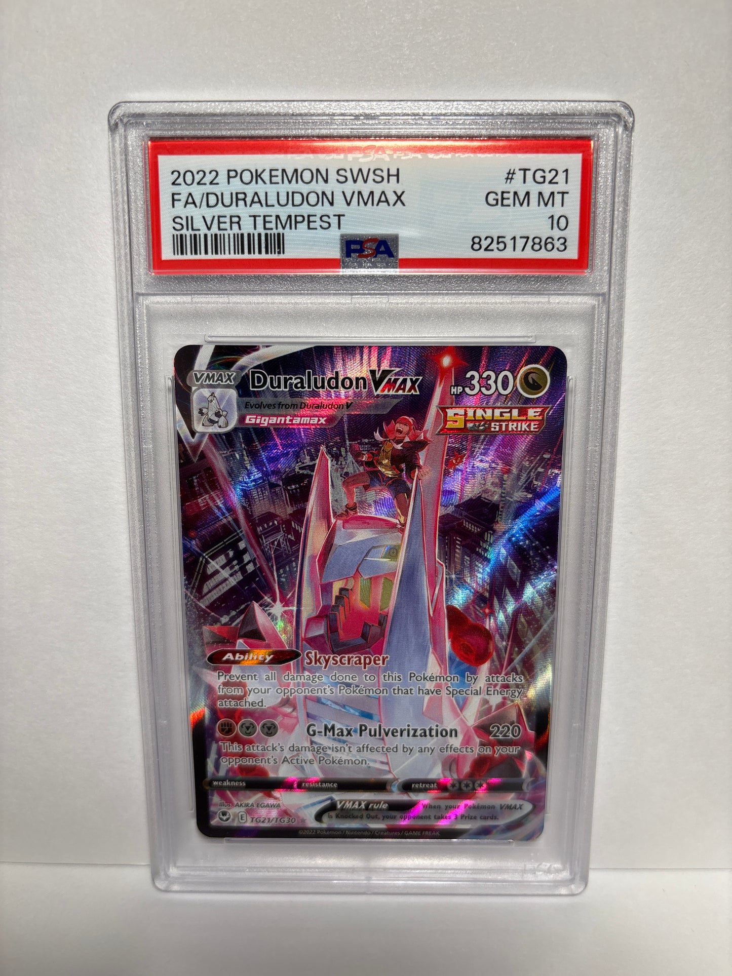 Pokemon Duraludon VMAX TG21/TG30 PSA 10