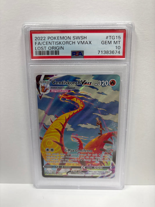 Pokemon Centiskorch VMAX TG15/TG30 PSA 10