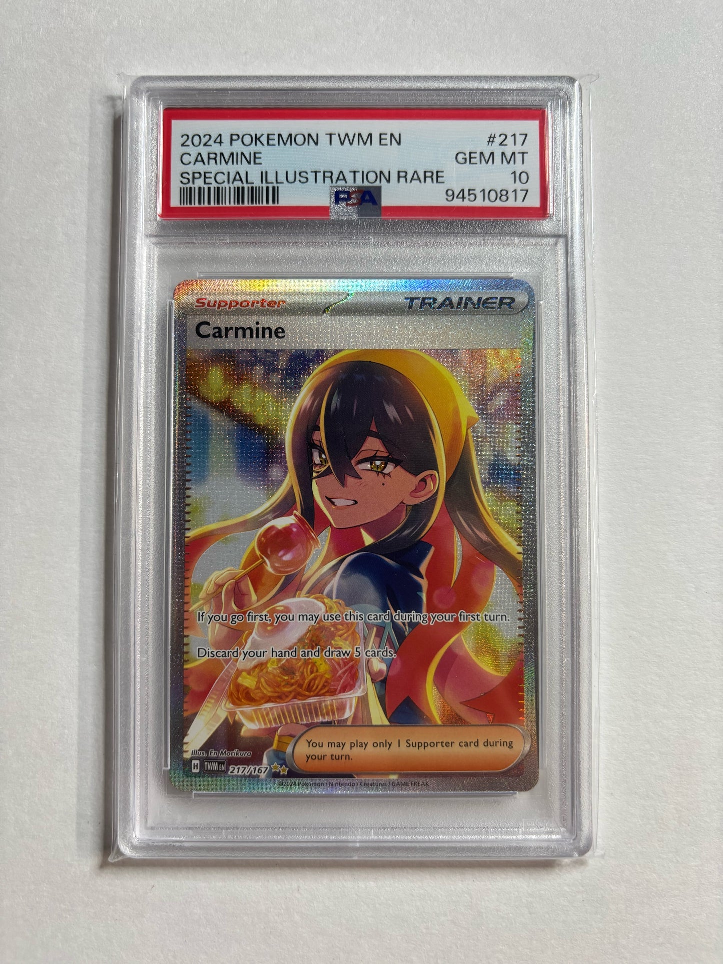 Pokemon Carmine 217/167 PSA 10