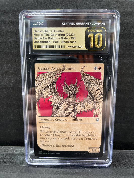 Magic the Gathering Ganax, Astral Hunter Foil Showcase 398 CGC Pristine 10